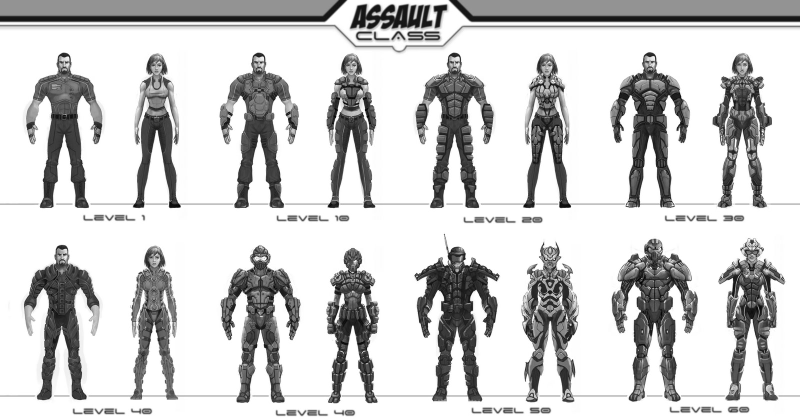 Illustration for article titled Halo MMO Concepts: What Your Sexy Mistress Chief Could Have Looked Like